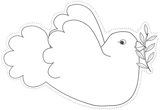 Imagenes de palomas blancas para calquear - Imagui