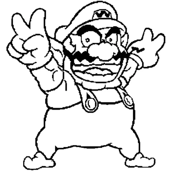 Imagenes de wario para colorear - Imagui