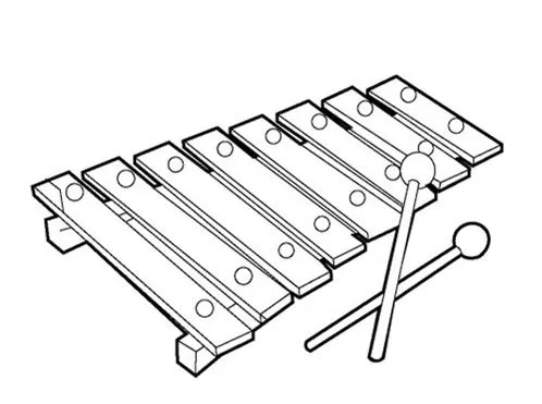 Imagenes de xilofono para colorear - Imagui