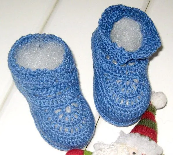 Zapato tejido de niño - Imagui