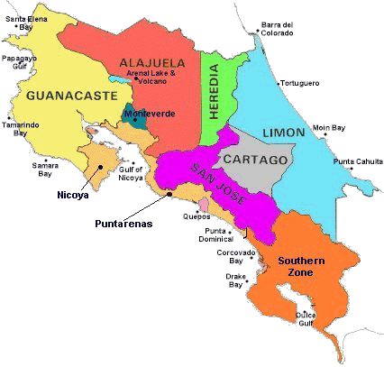 Images costa rica mapa