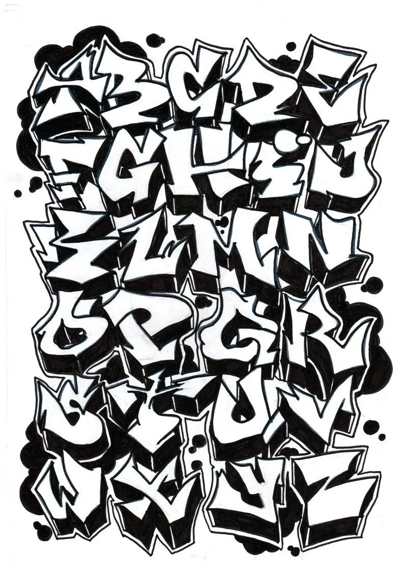 Images For > Abc In Graffiti