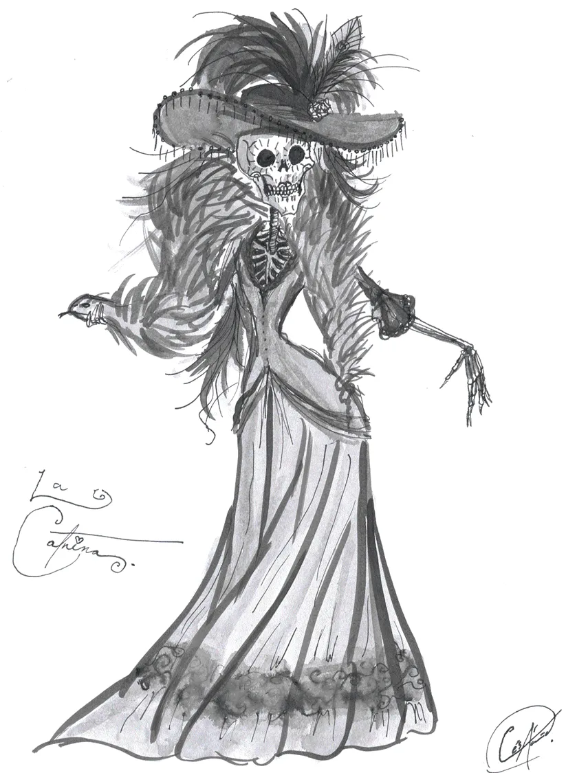 Images For > Catrina Dibujo