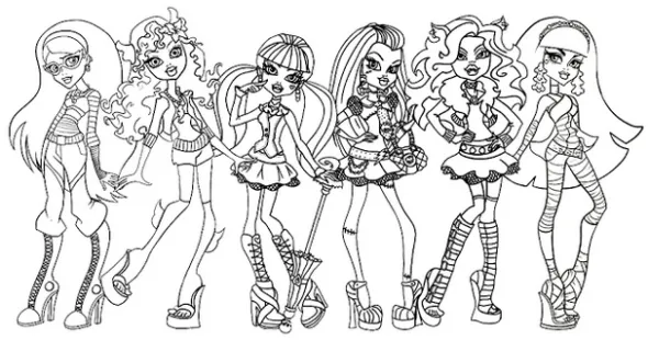 Images monster high coloring pages for girls 10 and up Images monster high coloring pages for girls 10 and up