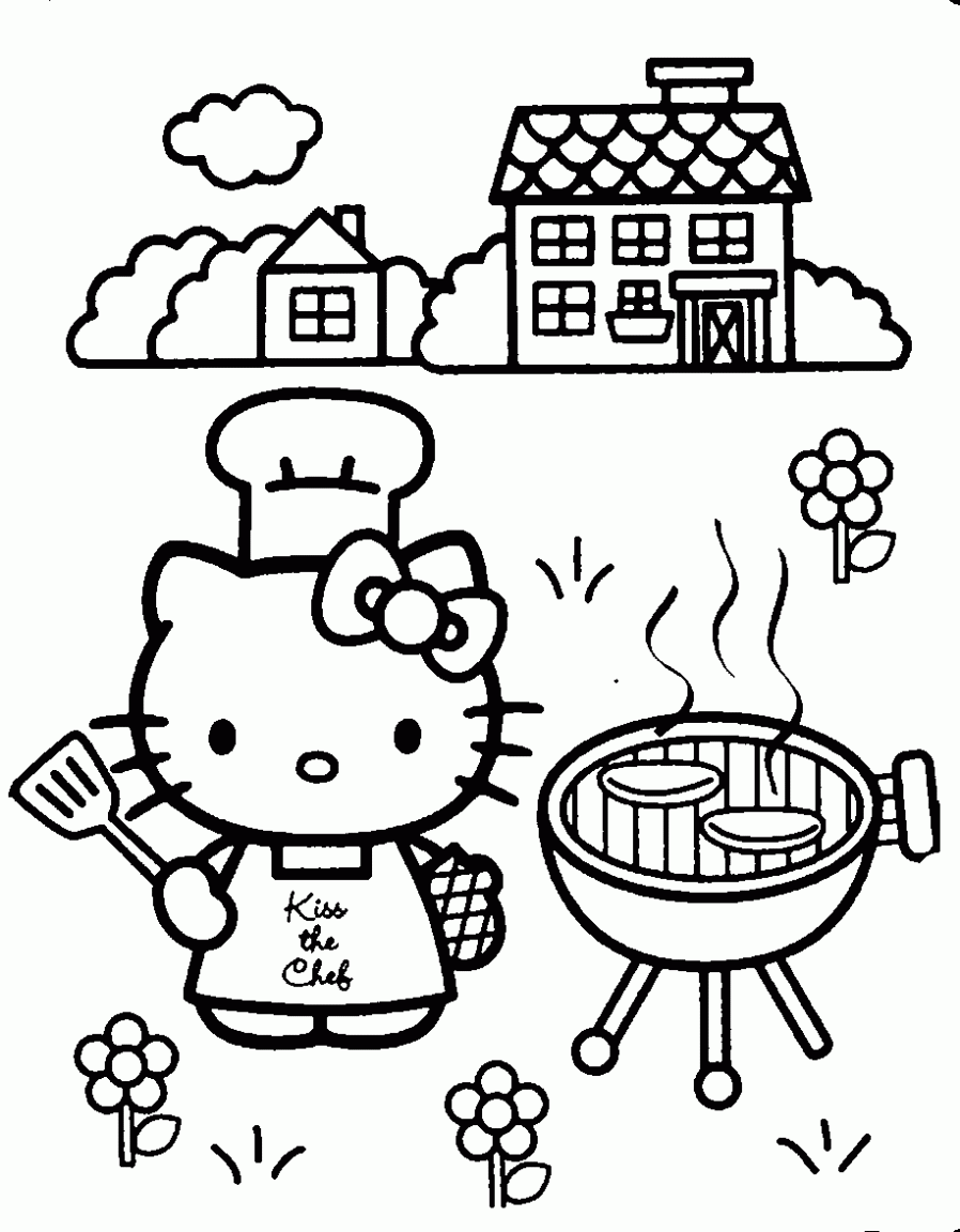 ImagesList.com: Hello Kitty for Coloring, part 6