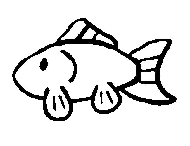 Dibujo para colorear Pescado de Avril 3