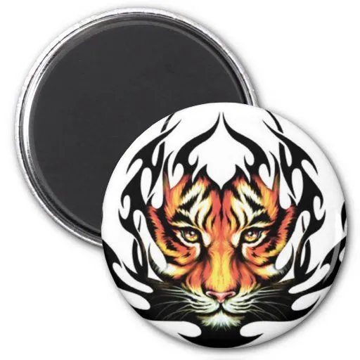 Imán tribal del tatuaje del tigre de Zazzle. Imán tribal del tatuaje del tigre de Zazzle.