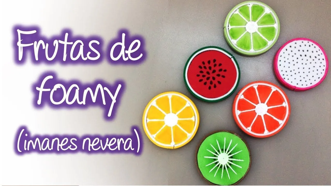 Imanes de rebanadas de frutas, Fruit slices magnets - YouTube Imanes de rebanadas de frutas, Fruit slices magnets - YouTube