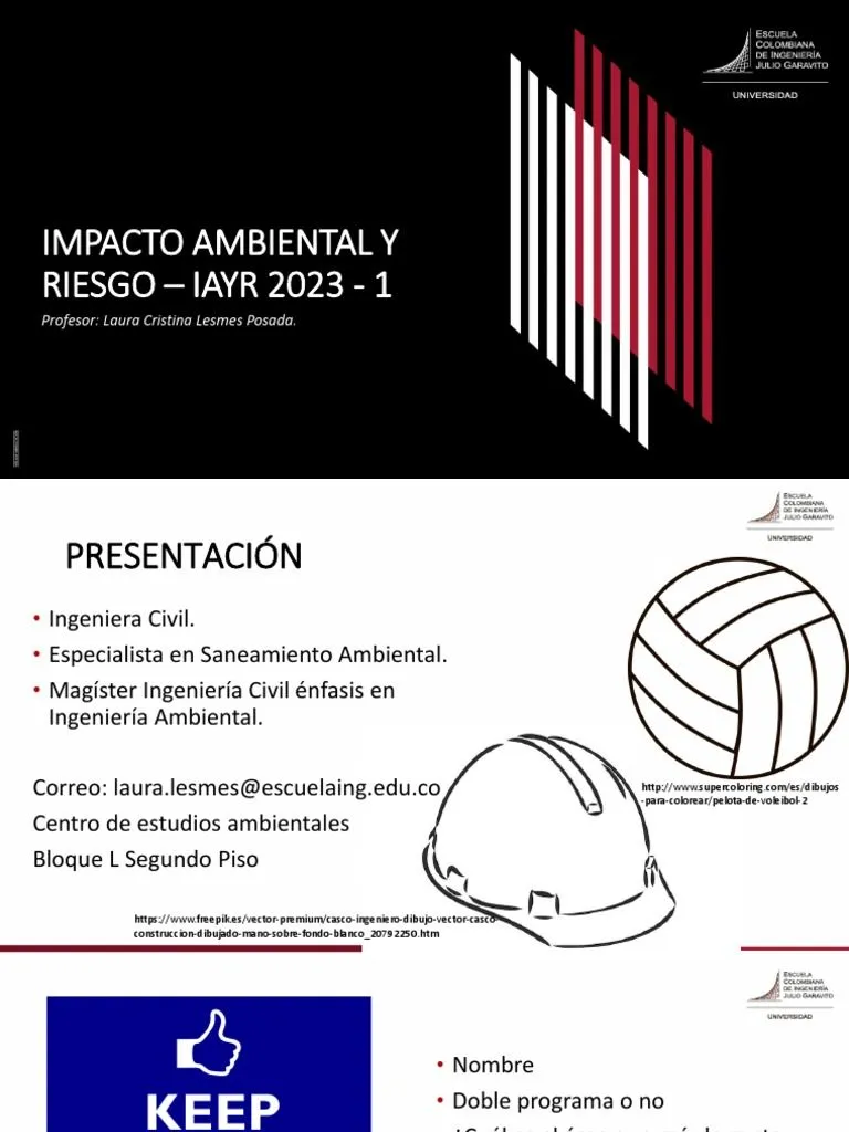 Impacto Ambiental Y Riesgo - Iayr 2023 - 1: Profesor: Laura Cristina Lesmes Posada | PDF | Evaluación de impacto ambiental | Riesgo Impacto Ambiental Y Riesgo - Iayr 2023 - 1: Profesor: Laura Cristina Lesmes Posada | PDF | Evaluación de impacto ambiental | Riesgo