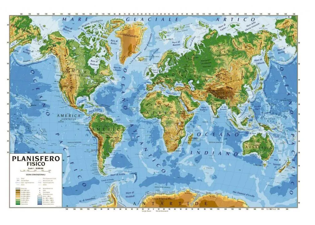 Impariamo insieme: Cartina geografica del mondo Impariamo insieme: Cartina geografica del mondo