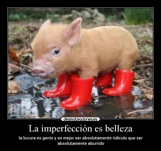 La imperfección es belleza | Desmotivaciones La imperfección es belleza | Desmotivaciones