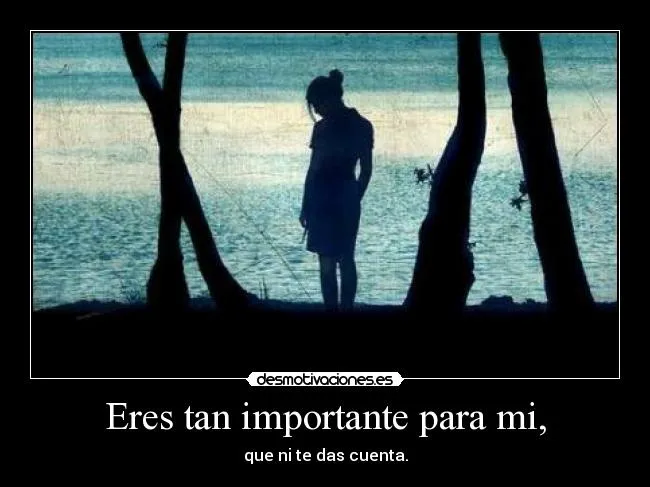 Eres tan importante para mi, | Desmotivaciones