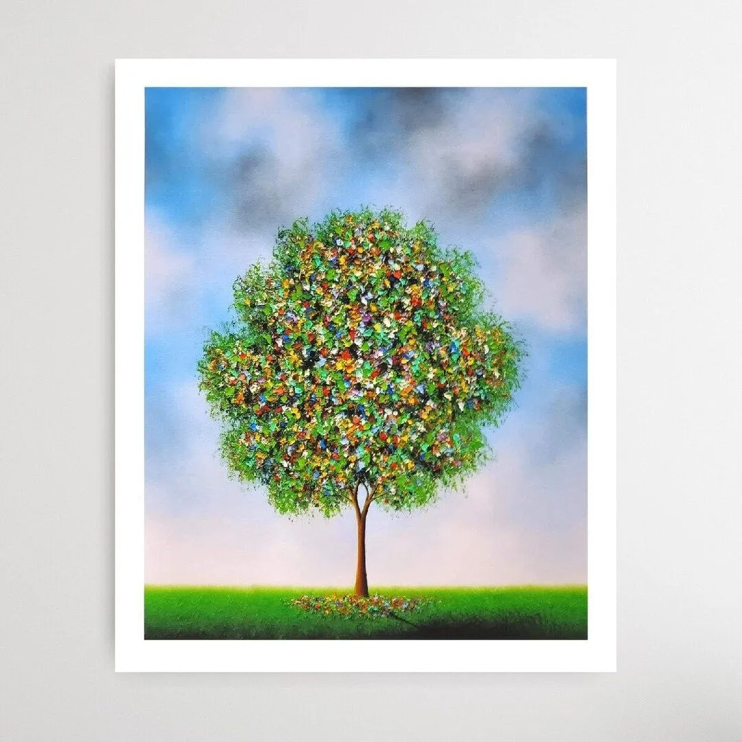 Impresión de árbol expresionista IMPRESIÓN Giclee FIRMADA - Etsy México