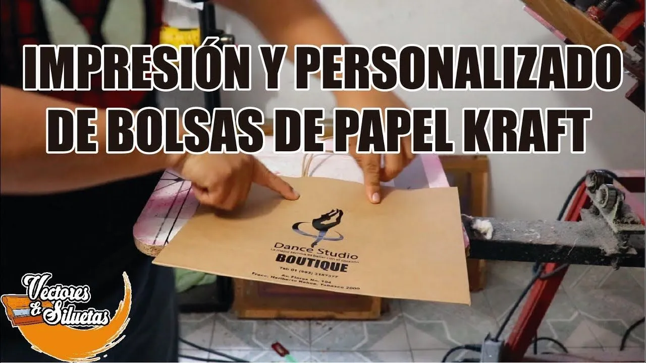 Impresion y personalizado de bolsas de papel kraft - YouTube