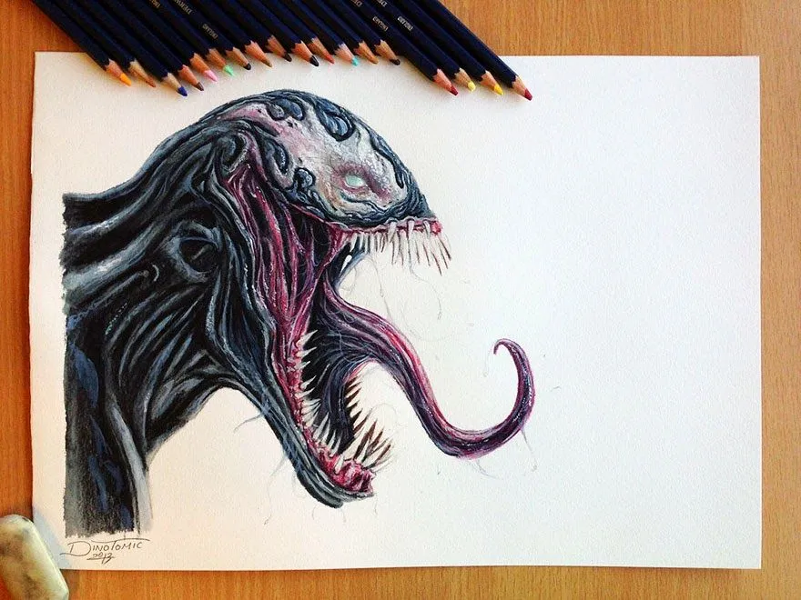 Impresionantes Dibujos Hechos Con Crayones De Madera. Impresionantes Dibujos Hechos Con Crayones De Madera.