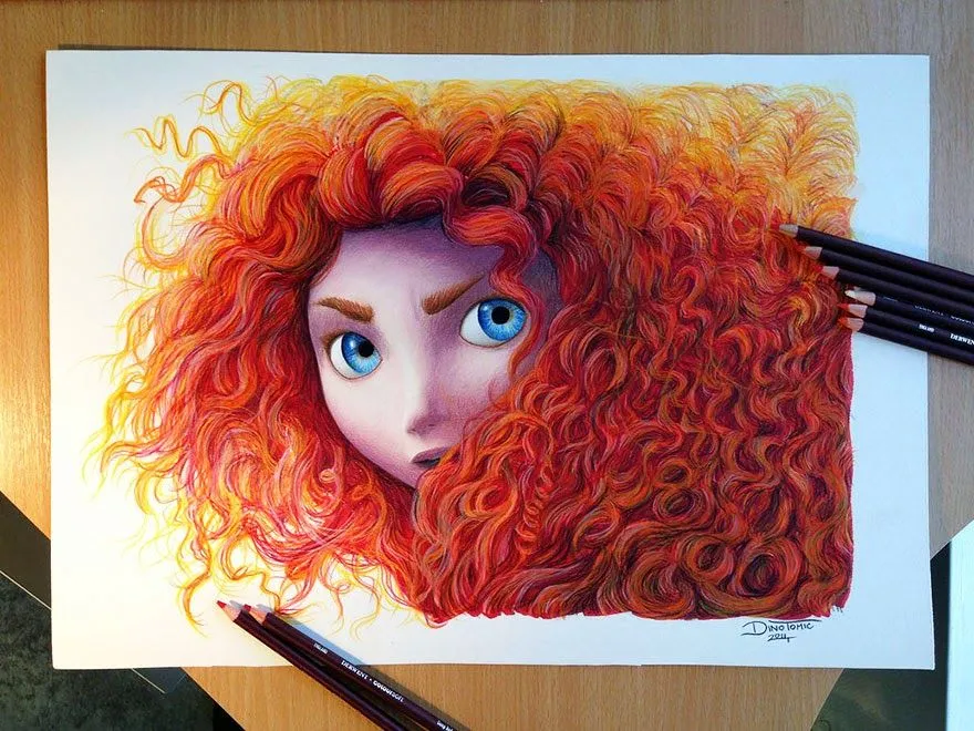 Impresionantes Dibujos Hechos Con Crayones De Madera. Impresionantes Dibujos Hechos Con Crayones De Madera.