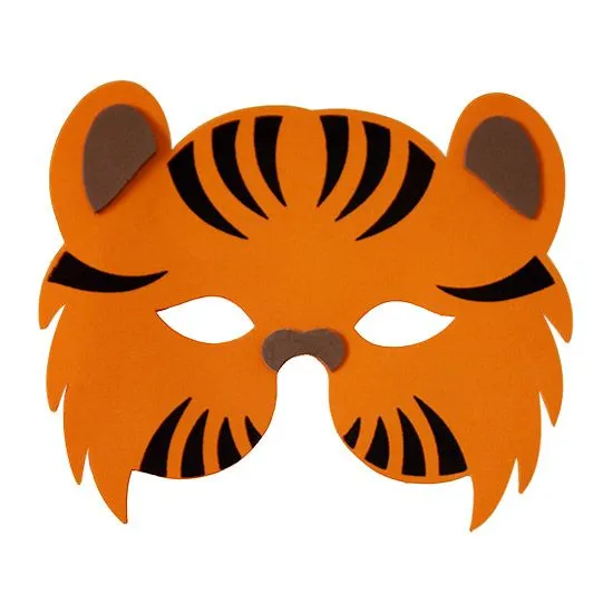 Imprime: Máscaras de tigres - Animal Cademy - MiPrimerMundo Imprime: Máscaras de tigres - Animal Cademy - MiPrimerMundo