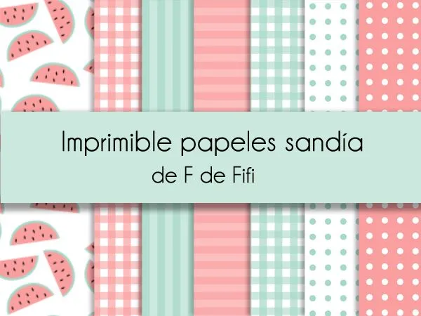 Imprimible gratis papeles para scrapbooking: motivo sandía | Blog ... Imprimible gratis papeles para scrapbooking: motivo sandía | Blog ...