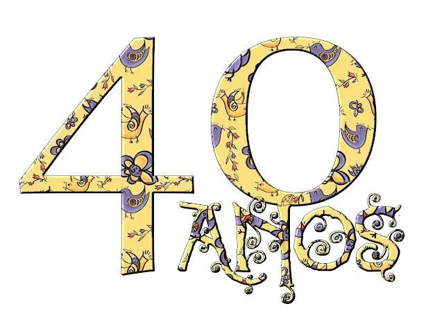 Imprimibles para fiesta de 40 años. | Ideas y material gratis para ... Imprimibles para fiesta de 40 años. | Ideas y material gratis para ...
