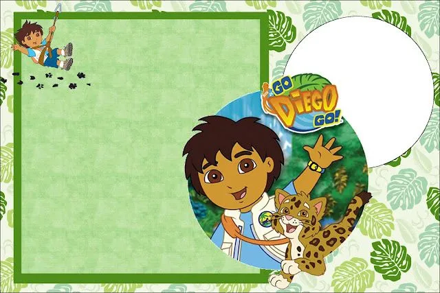 Imprimibles de Go Diego Go. | Ideas y material gratis para fiestas ...