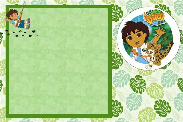 Imprimibles de Go Diego Go. | Ideas y material gratis para fiestas ...