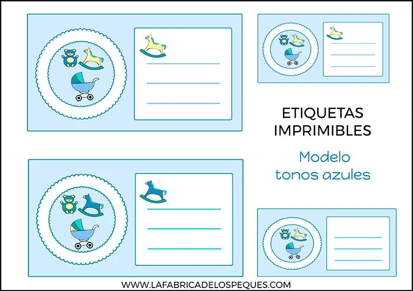 Imprimibles gratis para baby shower o fiesta de nacimiento. - La fábrica de los peques