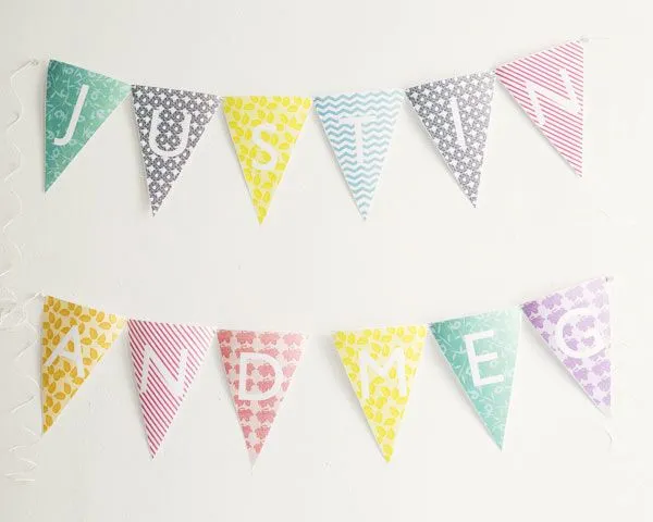 Imprimibles gratis: Banderines con el abecedario para fiestas ... Imprimibles gratis: Banderines con el abecedario para fiestas ...