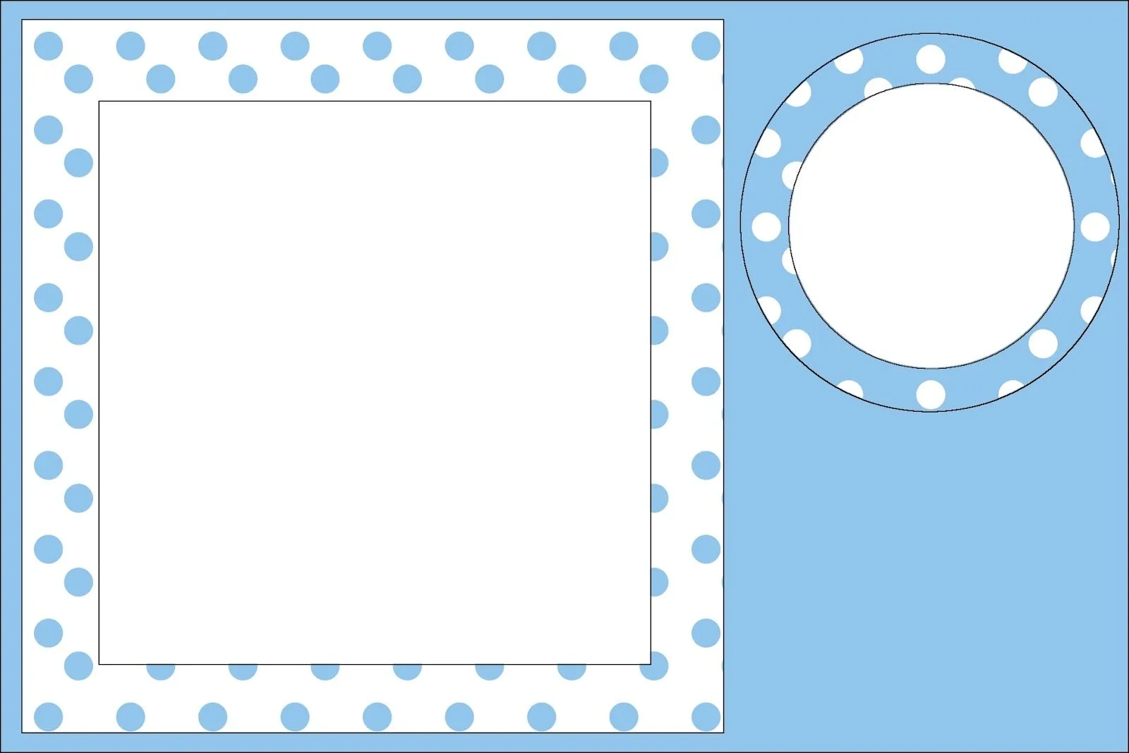Imprimibles de lunares blancos y celeste. - Ideas y material ... Imprimibles de lunares blancos y celeste. - Ideas y material ...