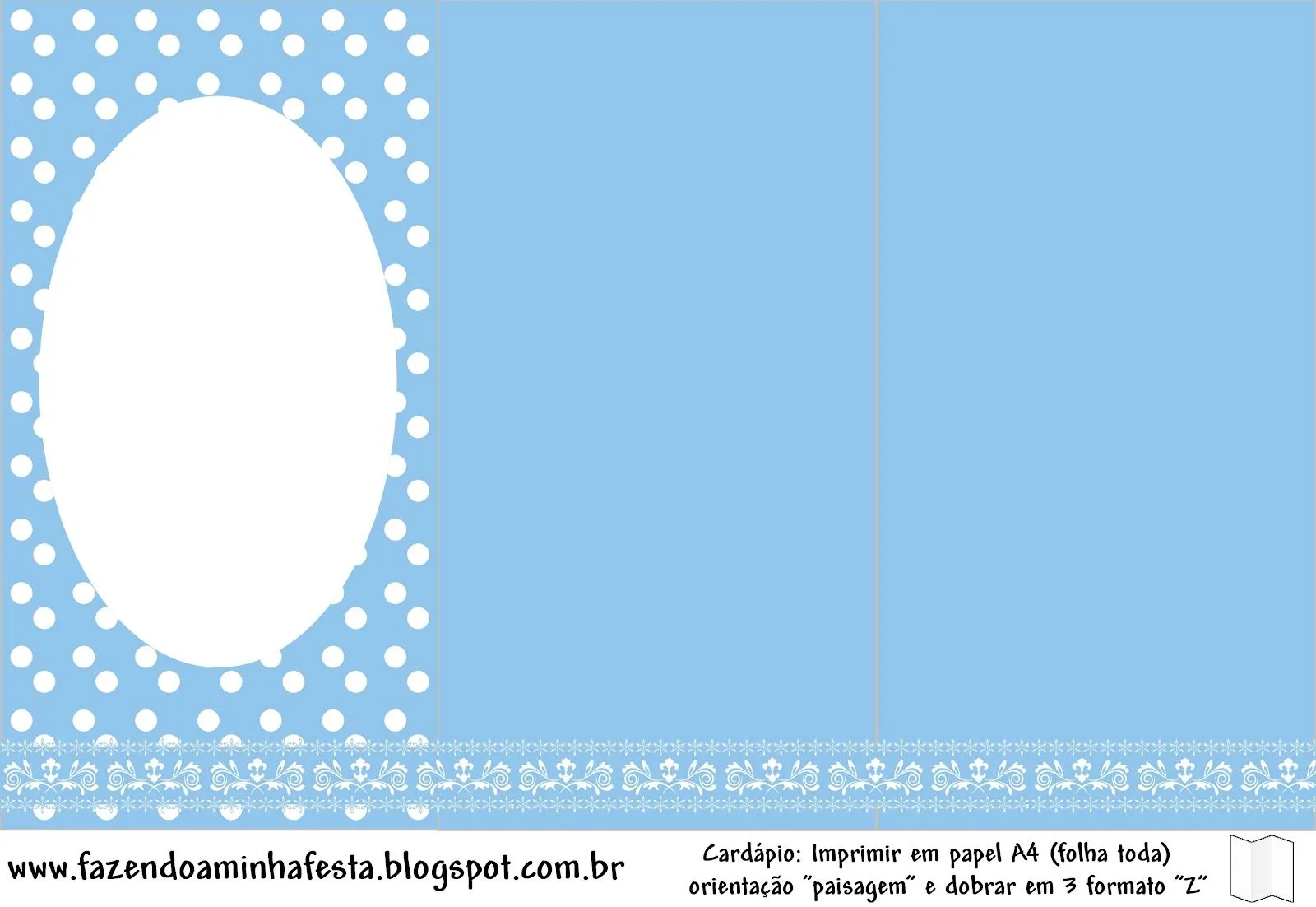Imprimibles de lunares blancos y celeste 6. - Ideas y material ... Imprimibles de lunares blancos y celeste 6. - Ideas y material ...