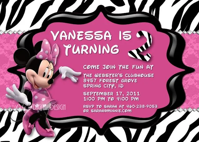 Imprimibles de Minnie Zebra 2. | Ideas y material gratis para ... Imprimibles de Minnie Zebra 2. | Ideas y material gratis para ...