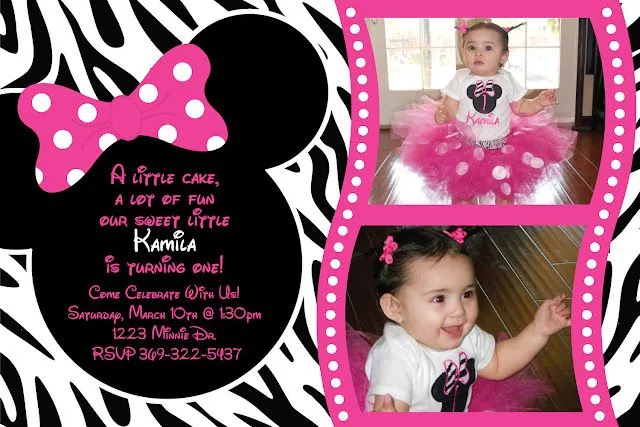 Imprimibles de Minnie Zebra 2. | Ideas y material gratis para ... Imprimibles de Minnie Zebra 2. | Ideas y material gratis para ...