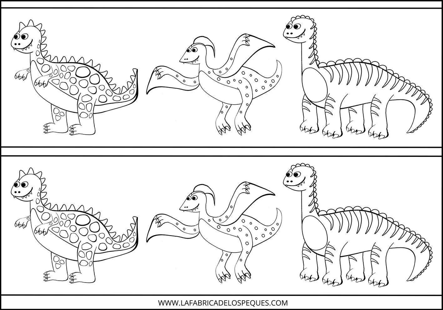Imprimibles y moldes gratis de dinosaurio para manualidades infantiles - La fábrica de los peques Imprimibles y moldes gratis de dinosaurio para manualidades infantiles - La fábrica de los peques