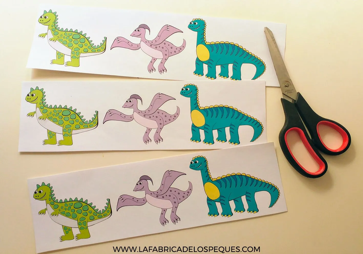 Imprimibles y moldes gratis de dinosaurio para manualidades infantiles - La fábrica de los peques Imprimibles y moldes gratis de dinosaurio para manualidades infantiles - La fábrica de los peques