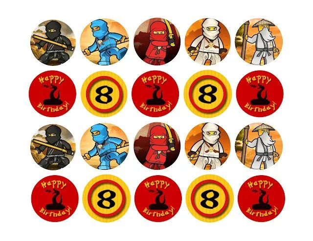Imprimibles Ninjago. | Ideas y material gratis para fiestas y ...