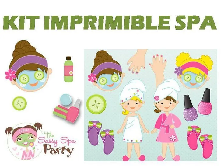 set Imprimible Spa Niñas Invitaciones Cupcakes Fiestas Cajas ... set Imprimible Spa Niñas Invitaciones Cupcakes Fiestas Cajas ...
