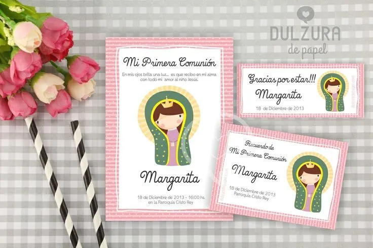 Invitación Primera Comunión Guadalupe #Invitaciones #Primera ... Invitación Primera Comunión Guadalupe #Invitaciones #Primera ...