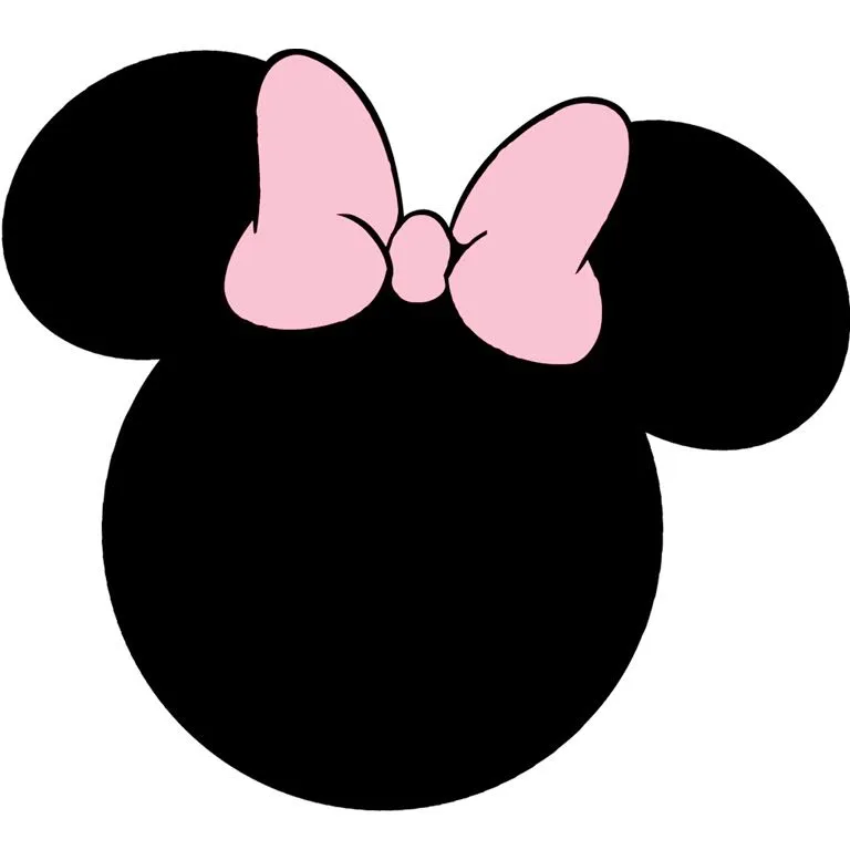 Imprimibles de la silueta de la cabeza de Mickey y Minnie ... Imprimibles de la silueta de la cabeza de Mickey y Minnie ...