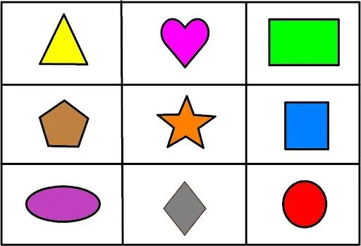 IMPRIMIR BINGO PARA NIÑOS DE COLORES Y FORMAS IMPRIMIR BINGO PARA NIÑOS DE COLORES Y FORMAS