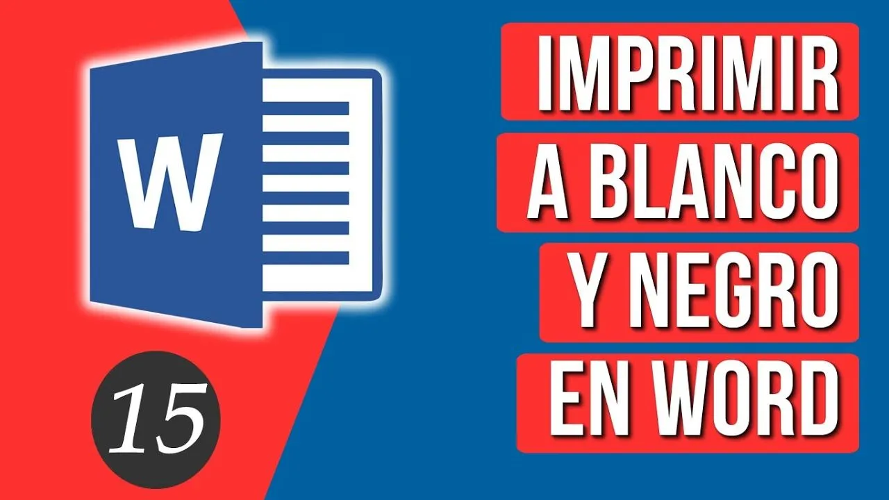 Como Imprimir a Blanco y Negro en WORD - YouTube Como Imprimir a Blanco y Negro en WORD - YouTube