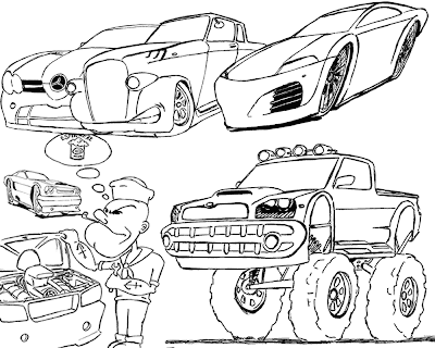 Automóveis para colorir. Muito desenhos de carros esporte, tunados ... Automóveis para colorir. Muito desenhos de carros esporte, tunados ...