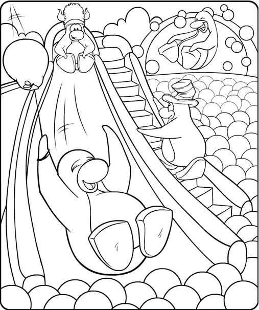Imprimir dibujos para colorear de club penguin - Imagui
