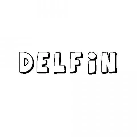 Dibujos de Delfín para colorear