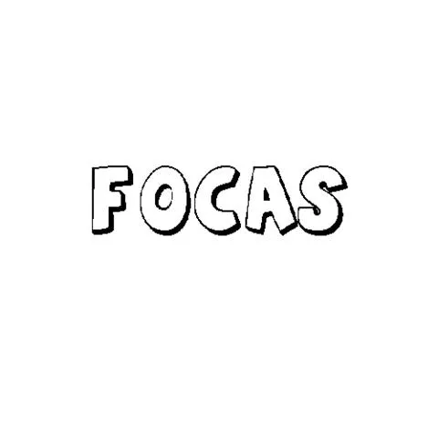 Imprimir dibujos para colorear : FOCAS