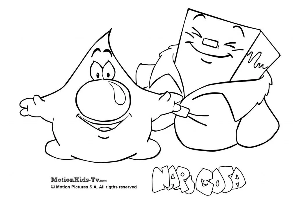 Imprimir los dibujos para colorear de Narigota, pintar con niños ...