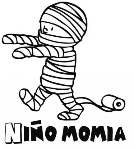 Momias para colorear - Imagui