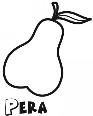 Silueta de frutas para colorear - Imagui