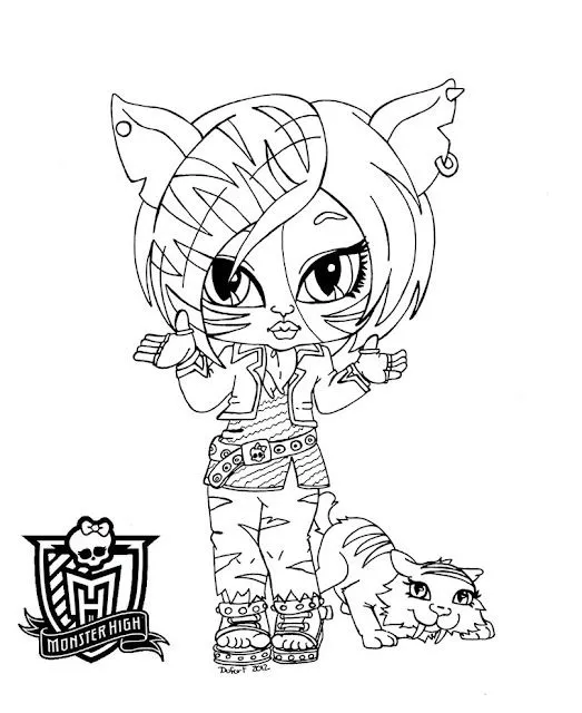 Dibujos de las monster high bebés para imprimir - Imagui