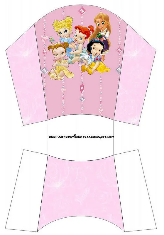 PARA IMPRIMIR: Dulceros para armar de Princesas Disney bebés PARA IMPRIMIR: Dulceros para armar de Princesas Disney bebés