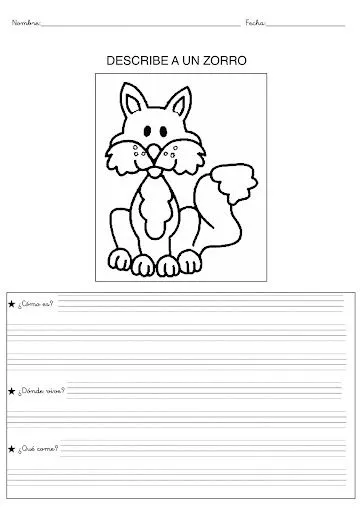 IMPRIMIR FICHAS PARA DESCRIBIR ANIMALES PARA NIÑOS IMPRIMIR FICHAS PARA DESCRIBIR ANIMALES PARA NIÑOS