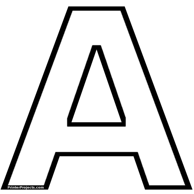 Alfabeto para imprimir y colorear letras muy grandes | Colorear ... Alfabeto para imprimir y colorear letras muy grandes | Colorear ...
